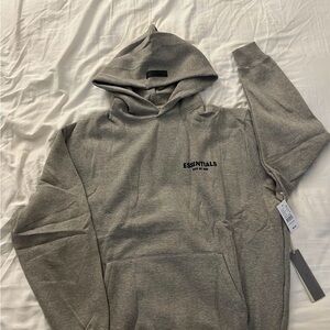 Essentials Heather Gray Men's Hoodie